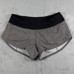 Lululemon Speed Up Short 2.5" Heather Lux Multi Black High Rise Women's size 4